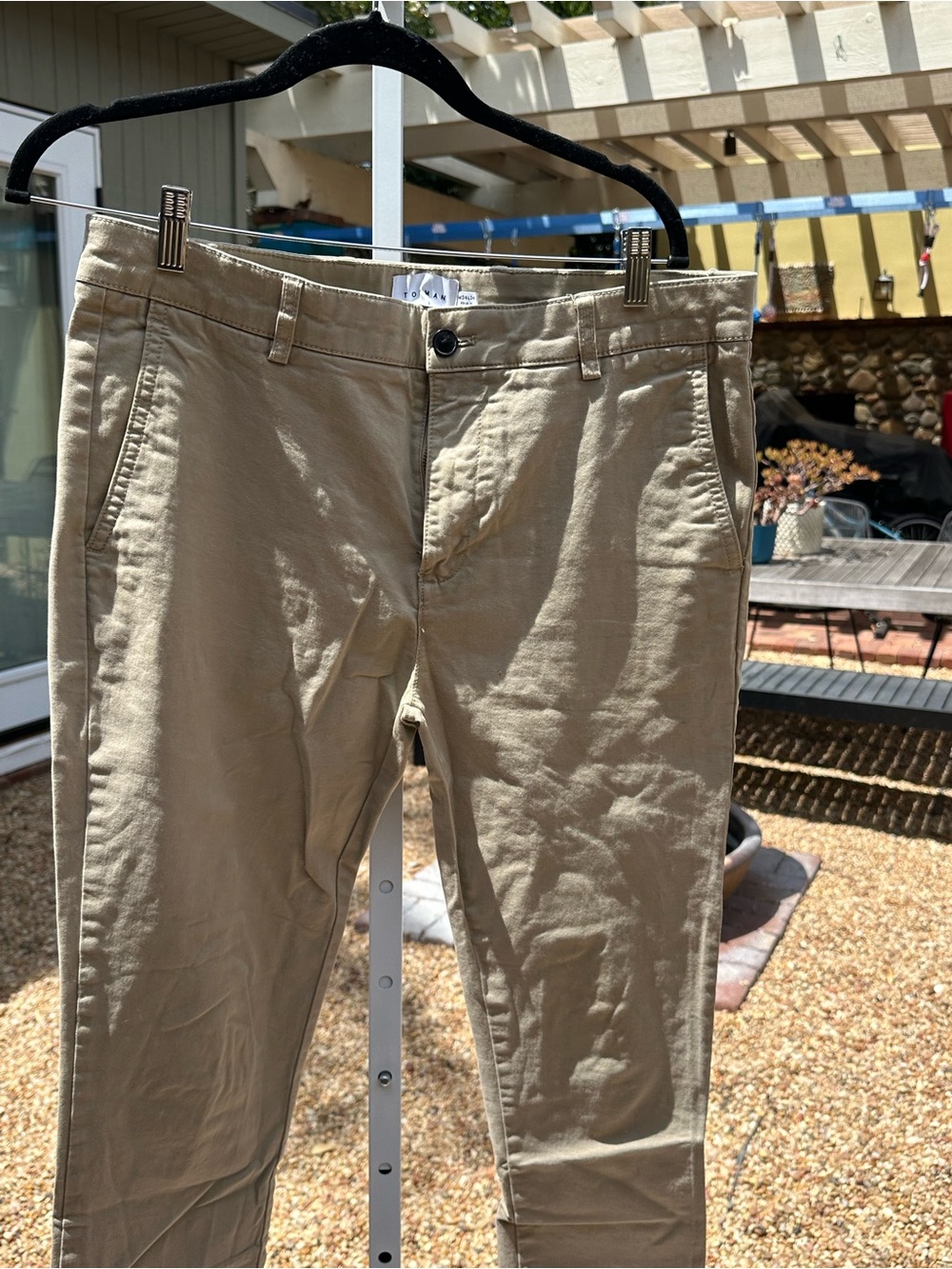 Topman Tan Slim Chino Pants